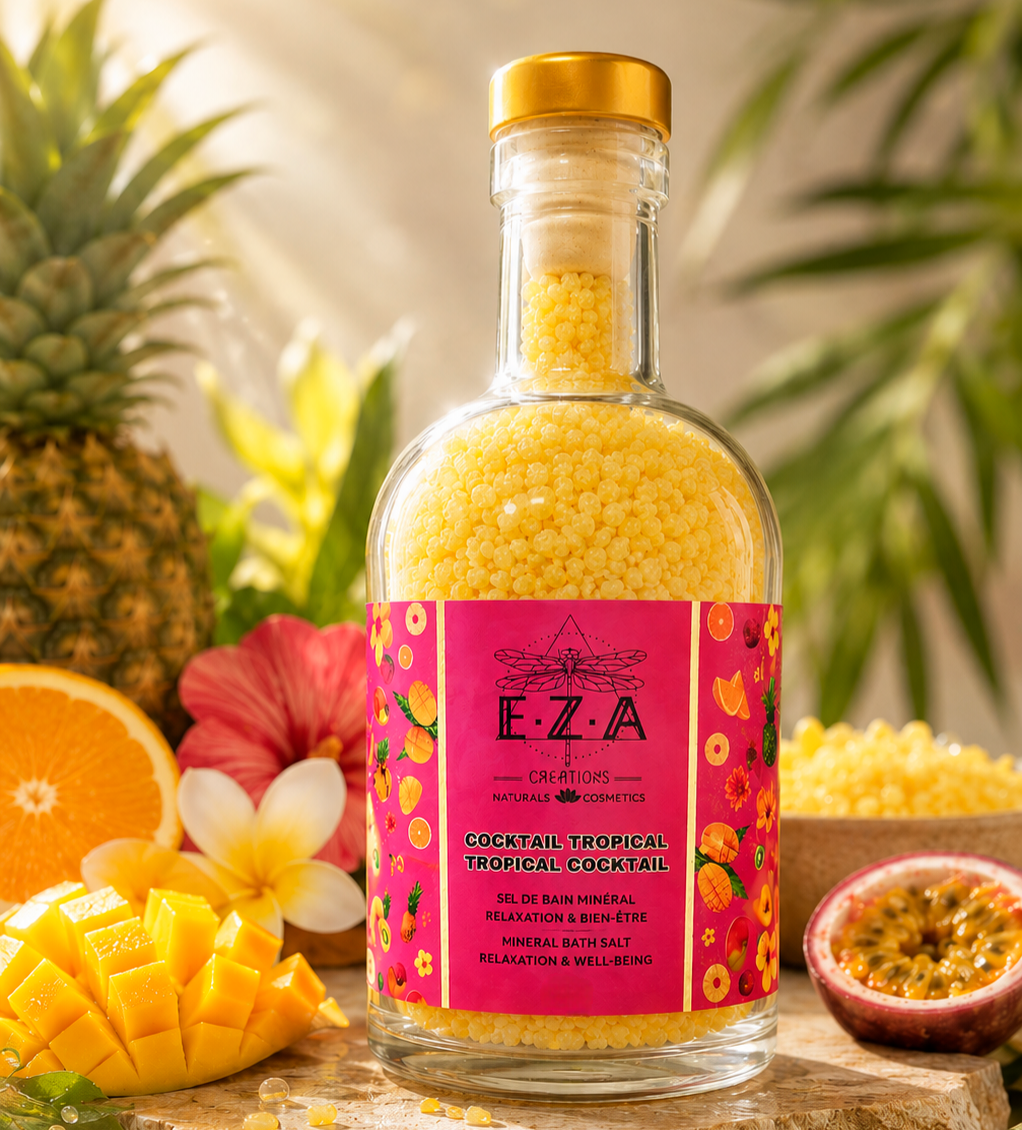 Sel de bain Cocktail tropicale 🍍 •