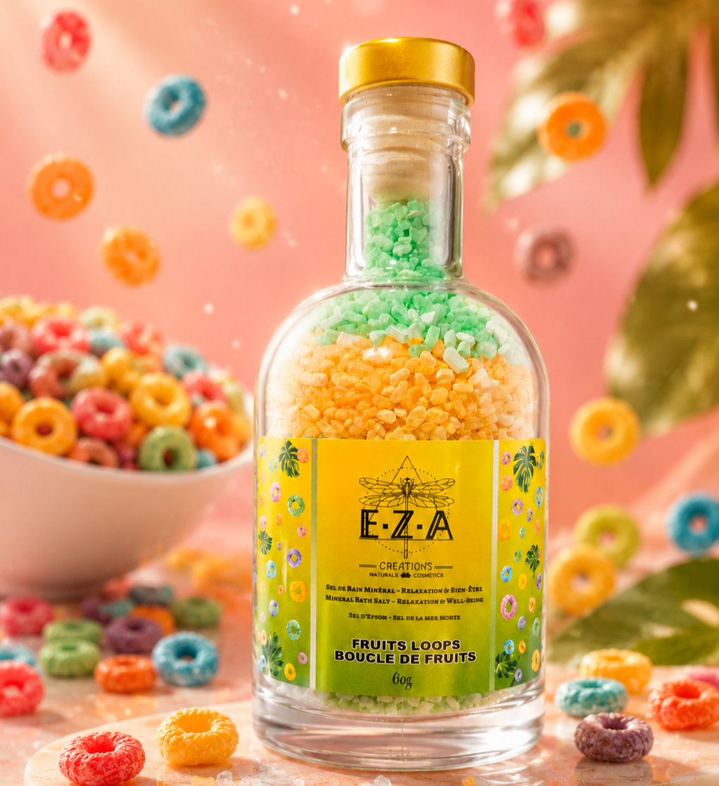 FRUIT LOOPS sel de bain 💚🧡💛💜🩷💙 •
