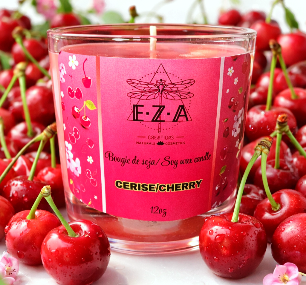 Bougie à la cerise 🍒 •