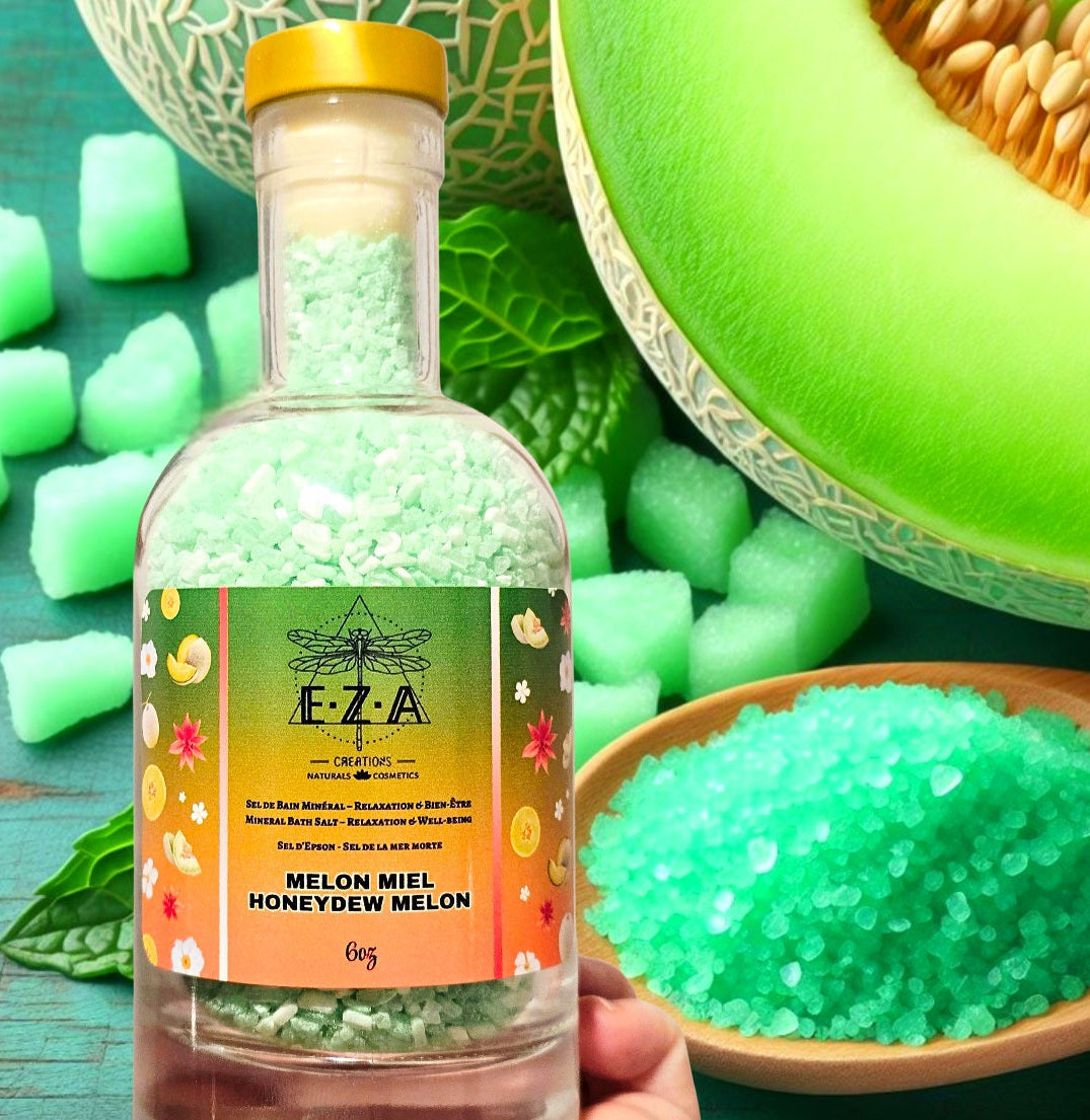 Melon miel - Sel de bain 🍈💚 •