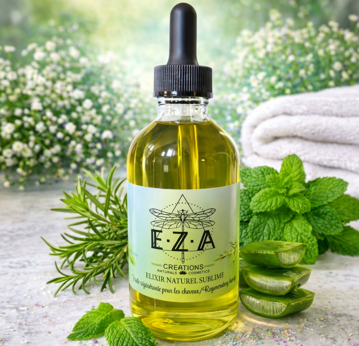 ÉLIXIR NATUREL SUBLIME - Huile régénérante pour cheveux 🌿 •