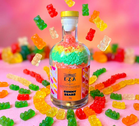GUMMY BEARS sel de bain détente 🧡💚❤️💛 •