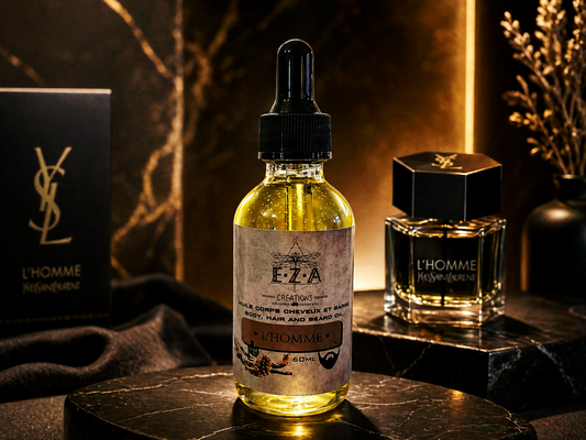 Huile parfumée barbe corps & cheveux L'homme ▪︎