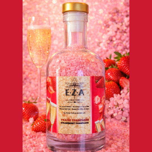 Fraises & Champagne sel de bain détente🍓🥂🍓 •