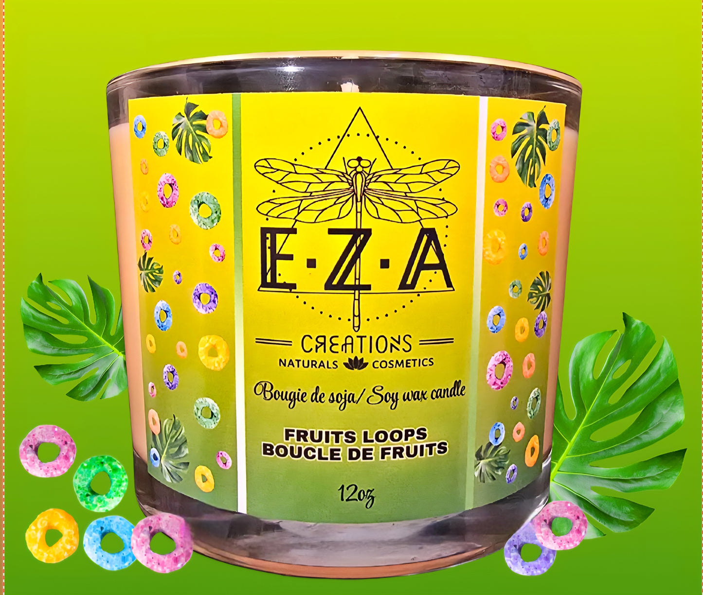 Bougie Fruit Loops 🌈 •