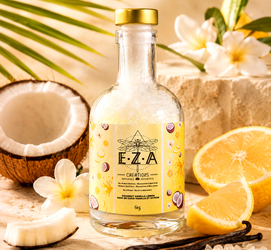 Sel de bain Coconut citron et vanille 🥥🍋 •