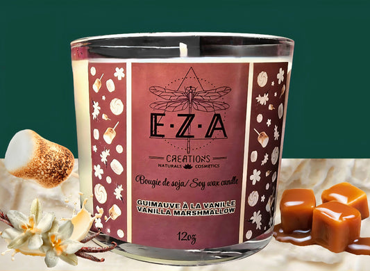 Bougie guimauve à la vanille 🤎 •