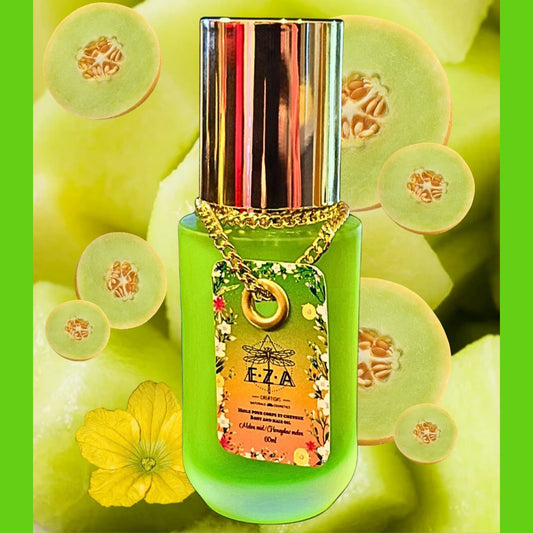 Melon miel - Huile corps et cheveux 🍈💚 •