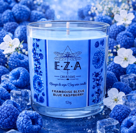 Framboise bleue 💙 bougie •