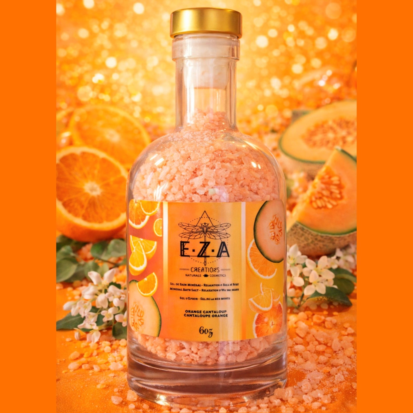 Sel de bain Orange & Cantaloup